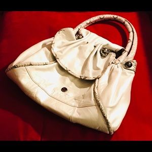 Betsy Johnson Large White Handbag